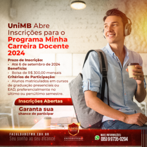 UniMB Abre Inscrições para o Programa Minha Carreira Docente 2024